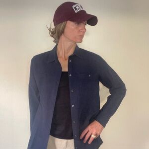 J. Crew Dark Blue Collared Shirt